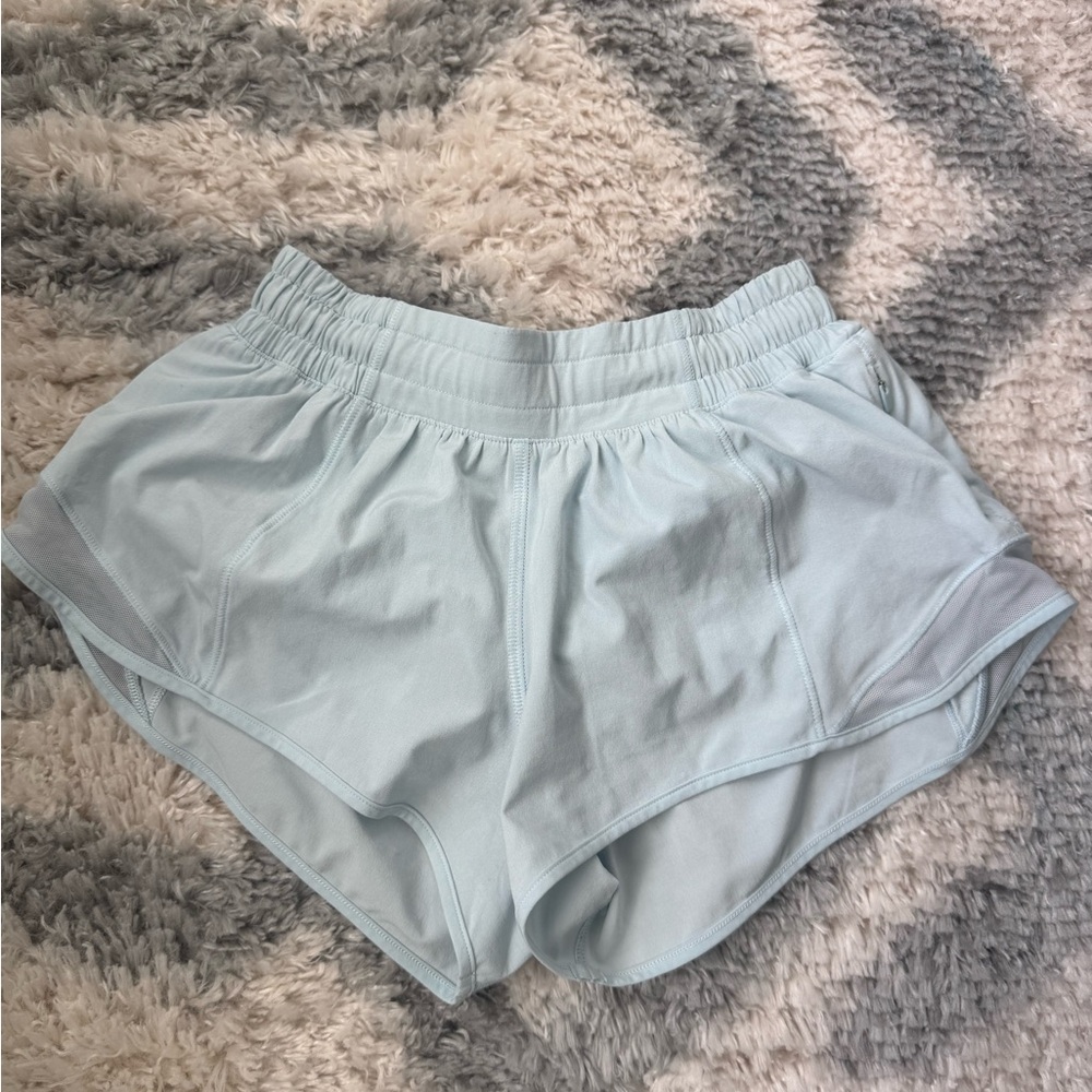 Lululemon Hotty Hot Sky Blue Athletic Shorts